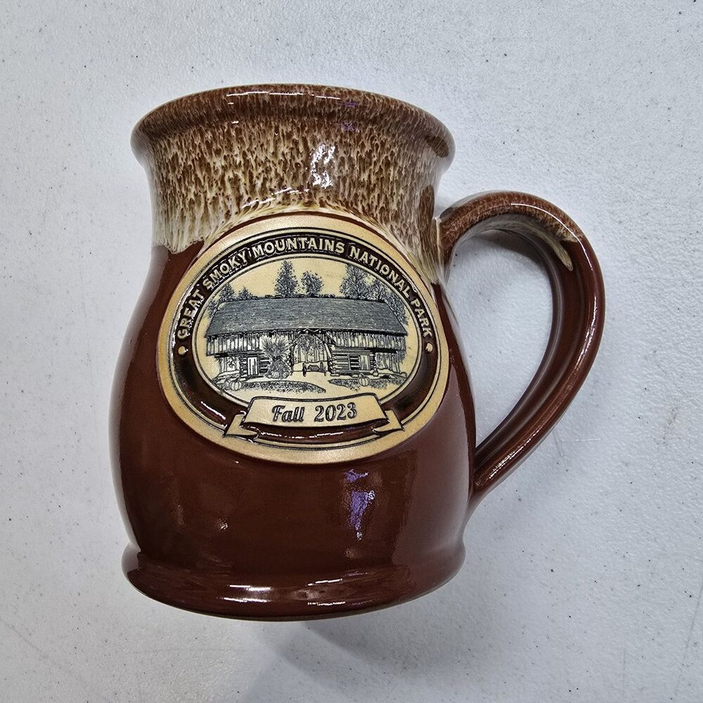 Deneen Pottery Great Smoky Mountains National Park Fall 2023 Coffee Tea Mug Cup
